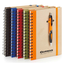 Wirebound Recycled Two Tone Notebooks